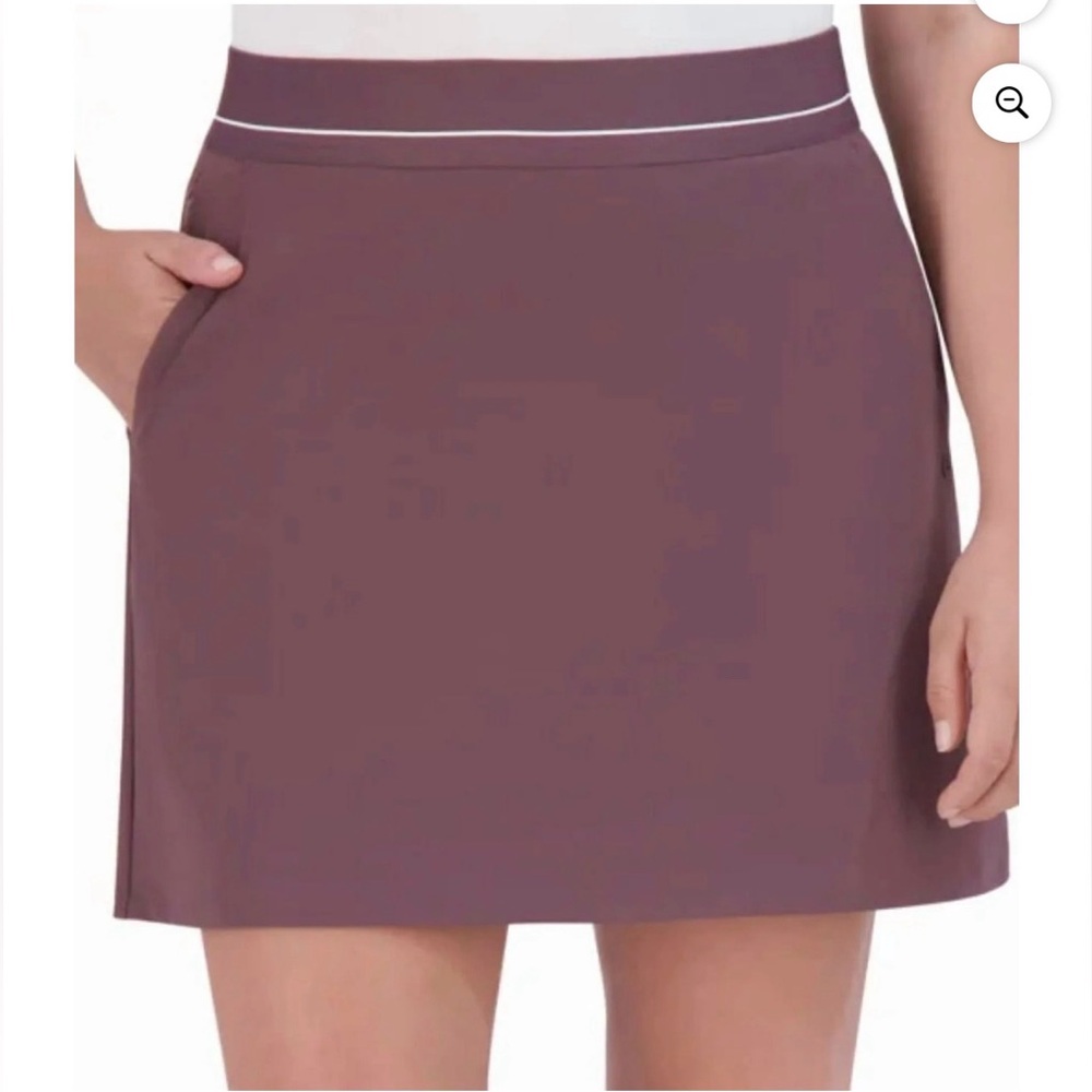 Soybu Mini Athletic Skirt in Purple w Shorts tennis, golf, walking, athleisure